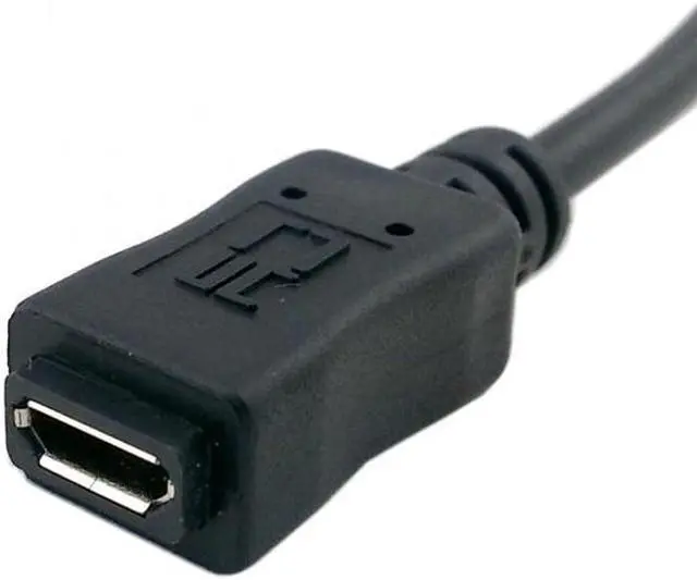 Alt view image 5 of 7 - CYSM Left 90 Degree Angled Micro USB 2.0 Male to Female for Phone Extension Cable 0.5M