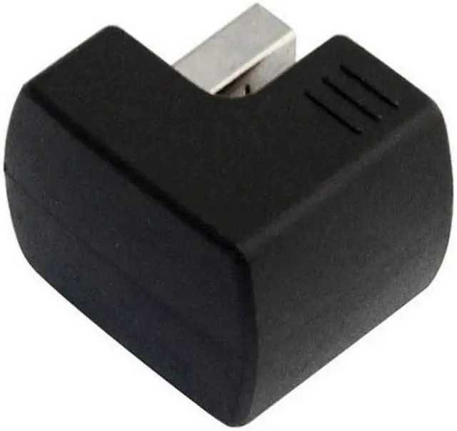 Alt view image 3 of 7 - Chenyang Cable Up Angled USB 2.0 Adapter A Male to Female Extension 90 180 360 Degree Black