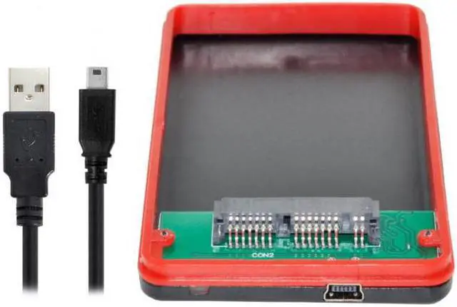 Alt view image 6 of 7 - Chenyang Cable USB2.0 480Mbps to 1.8 inch Micro SATA 16pin 7+9 SSD HDD External Hard Disk Enclosure
