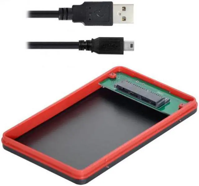 Alt view image 5 of 7 - Chenyang Cable USB2.0 480Mbps to 1.8 inch Micro SATA 16pin 7+9 SSD HDD External Hard Disk Enclosure