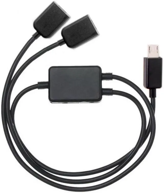 Alt view image 7 of 7 - Jimier Cable Micro USB to Dual Ports Micro USB Female Hub Cable For Laptop PC & Mouse & Flash Disk