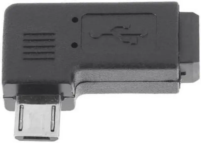 Alt view image 3 of 7 - KAIBOXIXI 90 Degree Left Angled MINI USB Female to Micro USB Male Data Sync Power Adapter