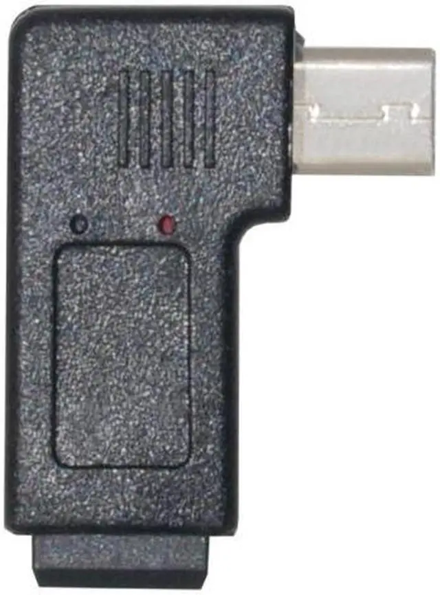 Alt view image 5 of 7 - KAIBOXIXI 90 Degree Left Angled MINI USB Female to Micro USB Male Data Sync Power Adapter