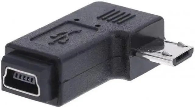 Alt view image 4 of 7 - KAIBOXIXI 90 Degree Right Angled Mini USB Female to Micro USB Male Data Sypc Power Adapter