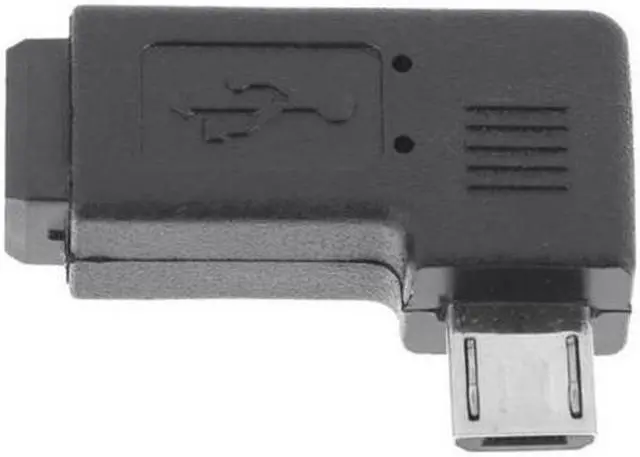 Alt view image 3 of 7 - KAIBOXIXI 90 Degree Right Angled Mini USB Female to Micro USB Male Data Sypc Power Adapter