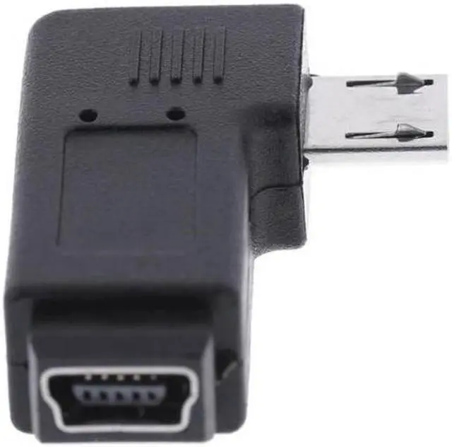 Alt view image 2 of 7 - KAIBOXIXI 90 Degree Right Angled Mini USB Female to Micro USB Male Data Sypc Power Adapter