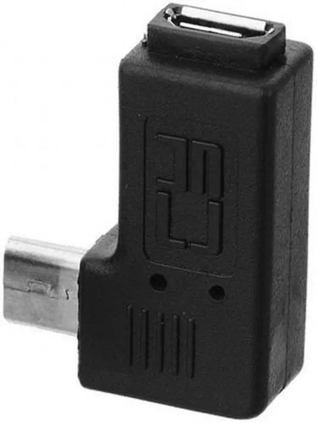 Alt view image 5 of 7 - Chenyang Cable 90 Degree Left Angled Micro USB 2.0 5Pin Male to Female M to F Extension Adapter