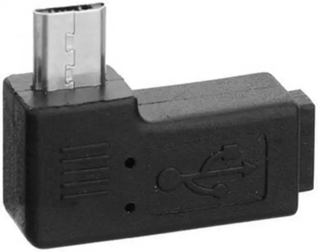 Main image of Chenyang Cable 90 Degree Left Angled Micro USB 2.0 5Pin Male to Female M to F Extension Adapter