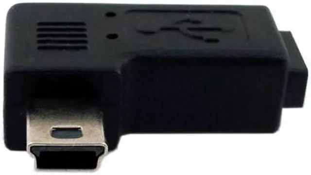Alt view image 6 of 7 - KAIBOXIXI 90 Degree Left Angled Mini USB Male to Micro USB Female Data Sync Power Adapter