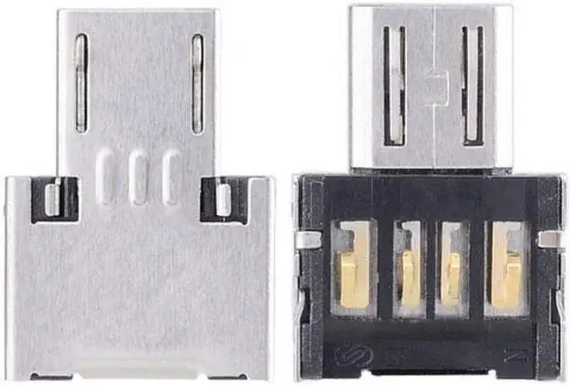 Alt view image 4 of 7 - Chenyang Cable Ultra Mini DM Micro USB 5pin OTG Adapter Connector for Cell Phone Tablet & USB Cable & Flash Disk