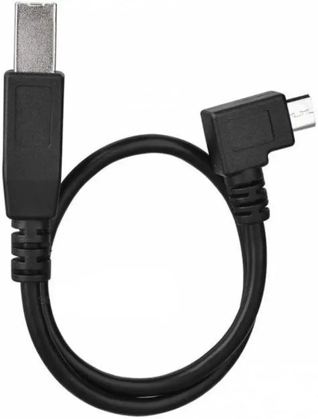 Alt view image 2 of 7 - Chenyang Cable Left Angled 90 Degree Micro USB OTG to Standard B Type Printer Scanner Hard Disk Cable 60cm