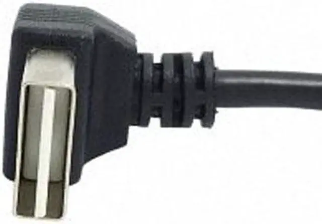 Alt view image 5 of 7 - KAIBOXIXI USB 2.0 Male to Female Extension Cable 100cm Reversible Design Up & Down Angled 90 Degree