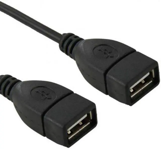 Alt view image 7 of 7 - Chenyang Cable 10 Pin Motherboard Female Header to Dual USB 2.0 Female Adapter Cable 50cm