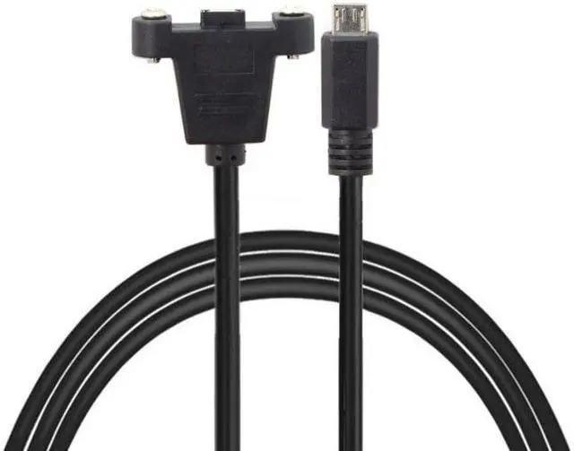 Main image of Chenyang Cable 5m Micro USB 5Pin Male to Female Extension Panel Mount Type Cable with Screws