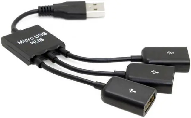 Alt view image 6 of 7 - FVH CY U2-354 USB 2.0 to 3 Ports Hub Cable Bus Power 1 to 3 for Laptop Notebook PCMouseDiskPrinter