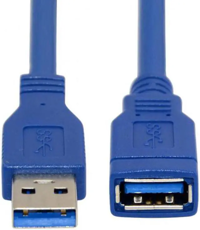 Alt view image 3 of 7 - Chenyang Cable USB 3.0 Type-A Male to Female Extension 1.0M Cable Blue 100cm