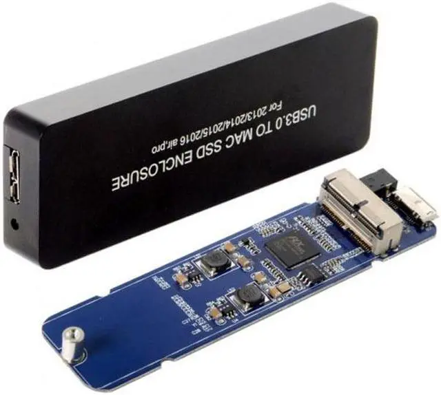 Alt view image 4 of 7 - KAIBOXIXI Mac Air Pro 2013 2014 2015 2016 SSD Portable Case USB 3.0 to 16+12 Pin Mobile Box HDD Enclosure