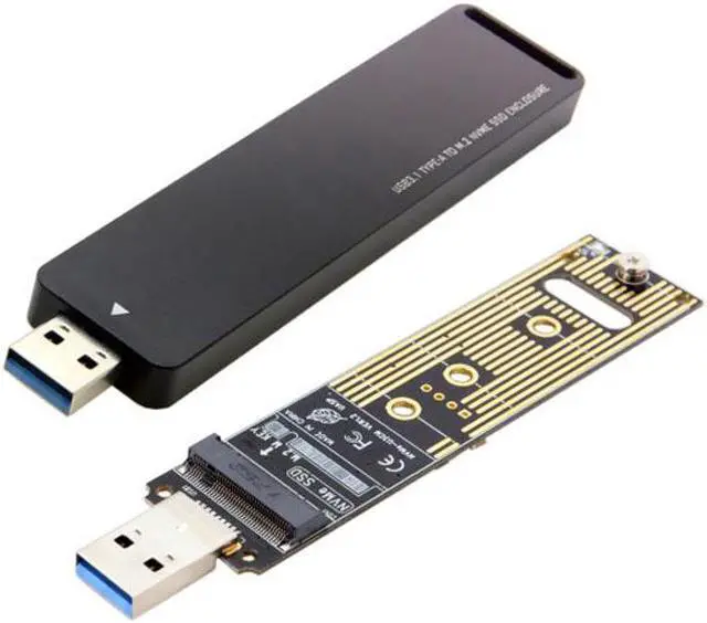 Alt view image 6 of 7 - Chenyang Cable USB 3.0 to NVME M-key M.2 NGFF SSD External PCBA Conveter Adapter with Flash Disk Case