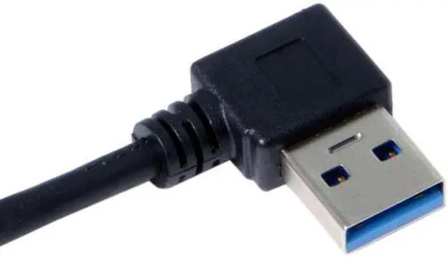Alt view image 3 of 6 - KAIBOXIXI USB 3.0 Type-A 90 Degree Right Angled to Right Angled Data Cable for Hard Disk Computer