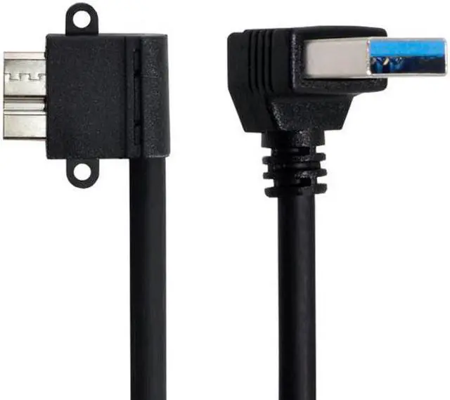 Alt view image 6 of 6 - KAIBOXIXI Up Angled 90 Degree USB 3.0 to Micro 10Pin Right Angled Cable 20cm for Cell phone & Hard Disk SSD