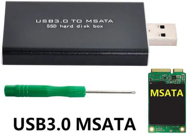Alt view image 7 of 7 - Chenyang Cable Mini PCI-E mSATA to USB 3.0 External SSD PCBA Conveter Adapter Pen Driver Card with Case