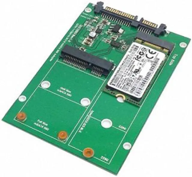 Alt view image 2 of 7 - Shenzhong USB 3.0 to SATA 22pin 2.5" Hard Disk to 2 in 1 Combo Mini PCI- E 2 Lane M.2 NGFF & mSATA SSD Adapter Converter