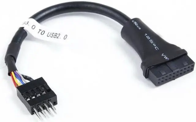 Main image of Chenyang Cable 2pcs USB 2.0 9Pin to USB 3.0 20pin Housing Header Female Cable Reversible for Motherboard