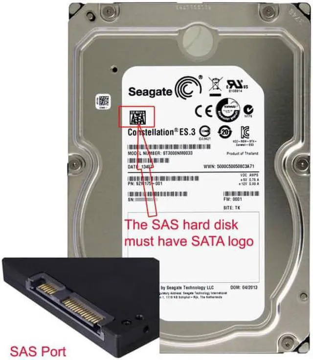 Alt view image 5 of 7 - CY SFF-8482 SAS 29Pin to 22Pin SATA Hard Disk Drive Raid Extension Cable with Data Power Port