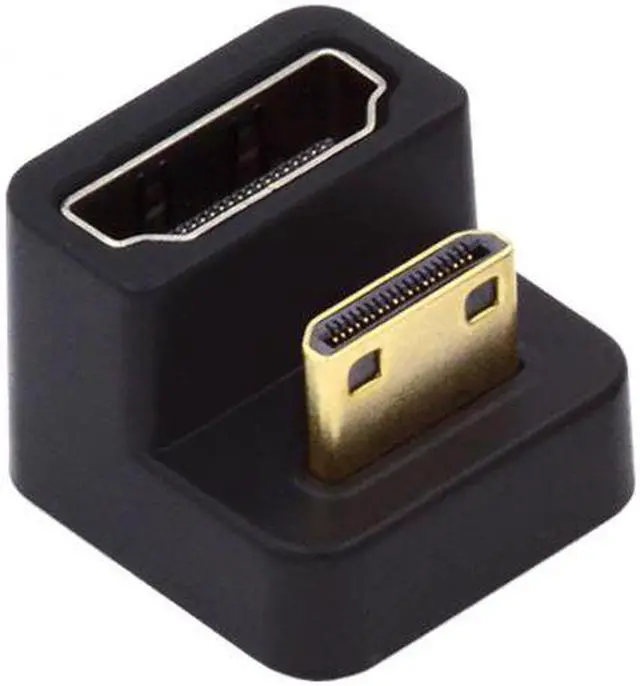 Main image of CY 360 Degree Down Opposite U Shape Back Angled Mini HDMI 1.4 Male to HDMI Female Extension Adapter Converter