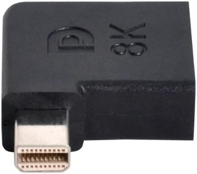 Alt view image 2 of 7 - HKCY Angled Mini DisplayPort 1.4 Male to DP Female 8K 60hz Adapter Ultra-HD UHD 4K 144hz 7680*4320 for Video PC Laptop Monitor