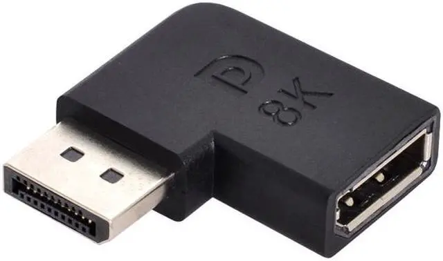 Main image of HKCY Angled DisplayPort 1.4 Male to DP Female 8K 60hz Adapter Ultra-HD UHD 4K 144hz 7680*4320 for Video PC Laptop Monitor
