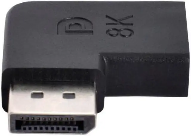 Alt view image 3 of 7 - HKCY Angled DisplayPort 1.4 Male to DP Female 8K 60hz Adapter Ultra-HD UHD 4K 144hz 7680*4320 for Video PC Laptop Monitor