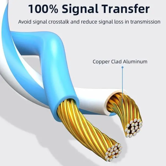 Alt view image 7 of 7 - Xiwai RJ45 Cat6 8P8C UTP Male to Male Stretch Coiled Cable Lan Ethernet Network Patch Cord 100cm