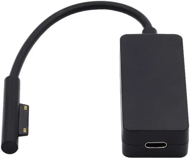 Alt view image 2 of 7 - Jimier Type-C USB-C Female 65W DC 15V to Surface Pro3 Pro4 Pro5 Pro6 Pro7 Pro8 Pro9 Book Pro Charge Cable