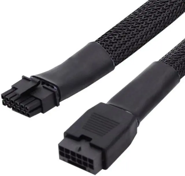 Alt view image 3 of 7 - Jimier 12VHPWR ATX3.0 PCI-E 5.0 Power Modular Cable Male to Female Extension for 3080 3090TI PSU 16Pin 12+4P Graphics Card