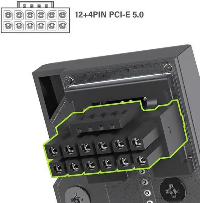 Alt view image 2 of 7 - Jimier 12VHPWR ATX3.0 PCI-E 5.0 Power Modular Male to Female Adapter Extension Up Angled 90 Degree for 3080 3090TI PSU 16Pin 12+4P Graphics Card