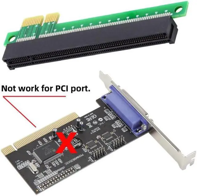 Alt view image 4 of 7 - Jimier PCI-E Express 1x to 16x Extender Converter Riser Card Adapter Male to Female Extension for Graphics Card