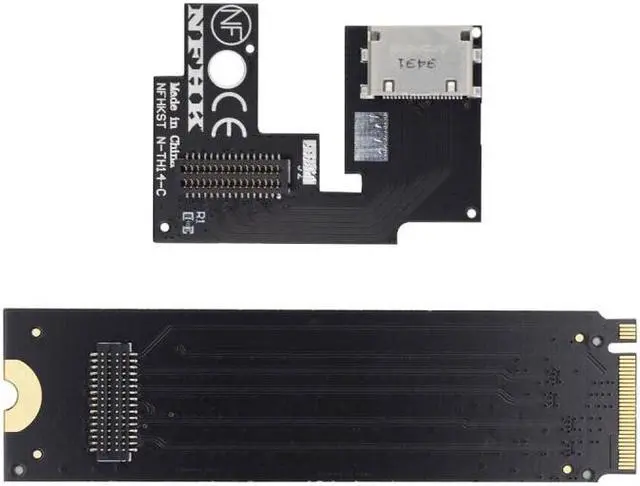 Alt view image 2 of 7 - Xiwai PCI-E 3.0 M.2 M-key to Oculink SFF-8612 SFF-8611 Host Adapter for ThinkBook 14+ External Graphics Card & SSD