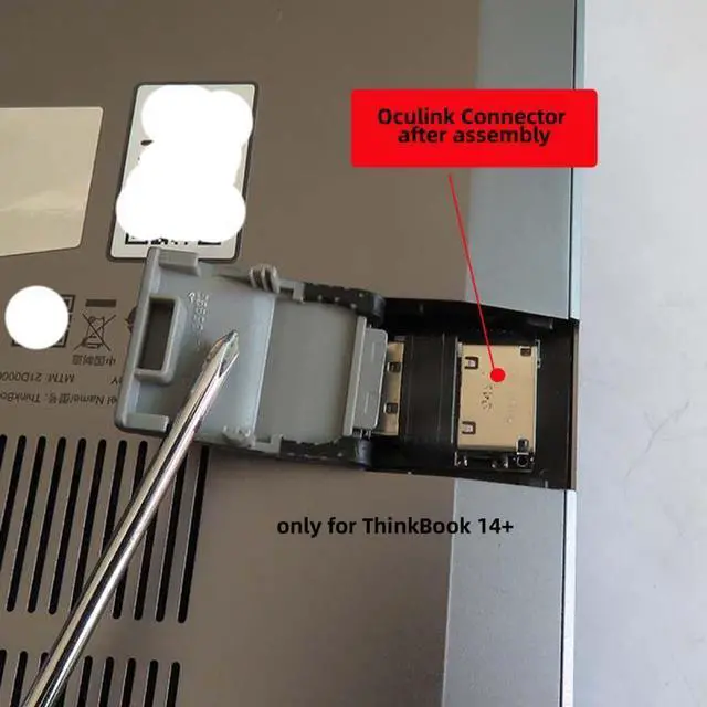 Alt view image 6 of 7 - Xiwai PCI-E 3.0 M.2 M-key to Oculink SFF-8612 SFF-8611 Host Adapter for ThinkBook 14+ External Graphics Card & SSD