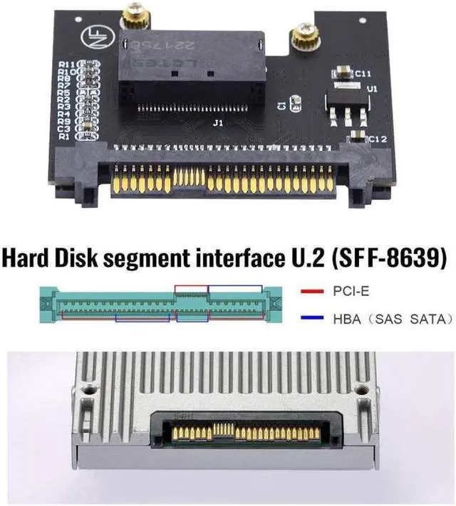 Alt view image 3 of 7 - Chenyang U.2 SFF-8639 Host Adapter to NVMe Ruler 1U GEN-Z EDSFF Short SSD P4511 E1.S Carrier Adapter