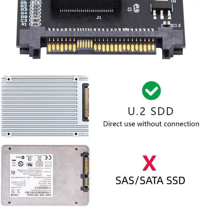 Alt view image 5 of 7 - Chenyang U.2 SFF-8639 Host Adapter to NVMe Ruler 1U GEN-Z EDSFF Short SSD P4511 E1.S Carrier Adapter