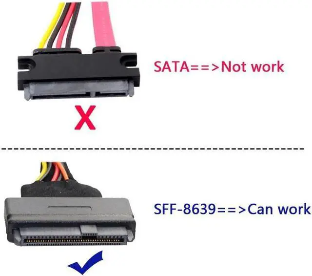 Alt view image 6 of 7 - Jimier PCI-E 4.0 X4 Lane to U.3 U3 Kit SFF-8639 Host Adapter for Motherboard PM1735 NVMe PCIe SSD