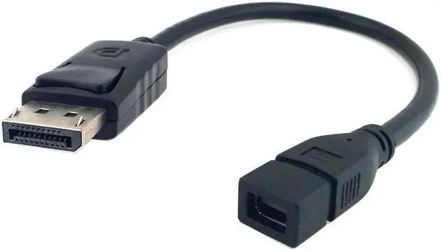 Main image of FVH DP DisplayPort Male to Mini DP DisplayPort Female Cable 20cm for Displays HDTV Monitor DP-048-BK
