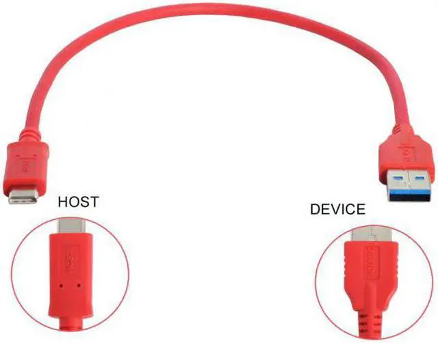 Alt view image 3 of 5 - Cablecc USB 3.1 Type C Male USB-C Host to Standard USB3.0-A Male Device OTG Data Cable 30cm for Laptop Phone