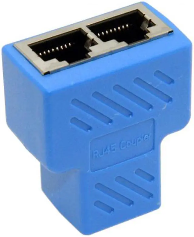 Alt view image 2 of 5 - FVH 2pcs STP UTP Cat6 RJ45 8P8C Plug To Dual RJ45 Splitter Network Ethernet Switcher Adapter UT-014-2PCS