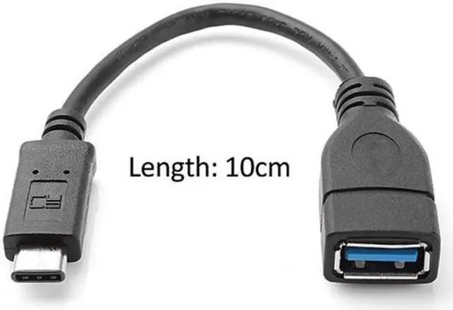Alt view image 4 of 5 - FVH Reversible Design USB 3.0 3.1 Type C Male Connector to A Female OTG Data Cable for Tablet &Mobile Phone UC-200-BK