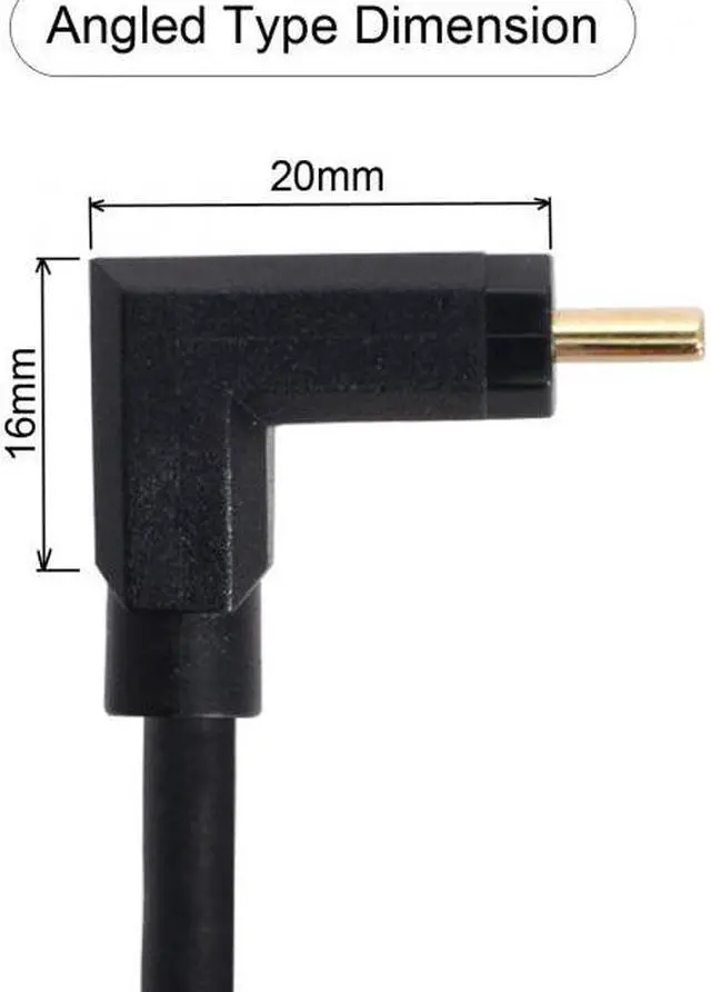 Main image of Chenyang Cable 90 Degree Up & Down Angled USB-C USB 3.1 Type C Male to Female Extension Data Cable 30cm
