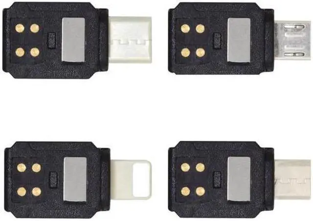 Alt view image 6 of 7 - Chenyang Cable 4pcs/set Type-C & Micro & 8P Adapter for Osmo Pocket 1 2 Connector Interface Handheld Gimbal Camera Accessories