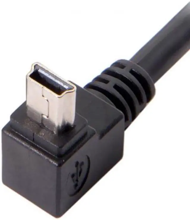 Alt view image 5 of 7 - Chenyang Cable GPS Mini USB 5P 90D Up Angled Male to Mini USB 5Pin Female Extension Cable