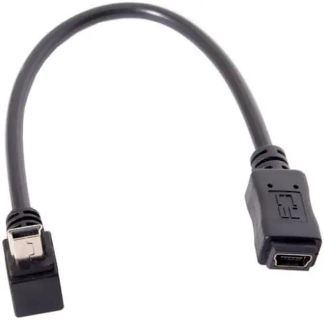 Alt view image 3 of 7 - Chenyang Cable GPS Mini USB 5P 90D Up Angled Male to Mini USB 5Pin Female Extension Cable